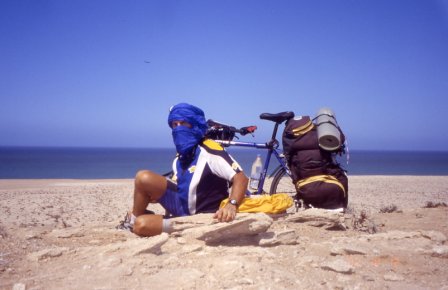 je me protège du sable