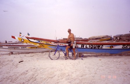 plage de Nouakchott, pirogue de pêche