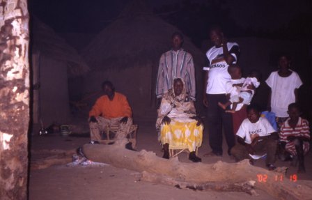 famille du chef du village
